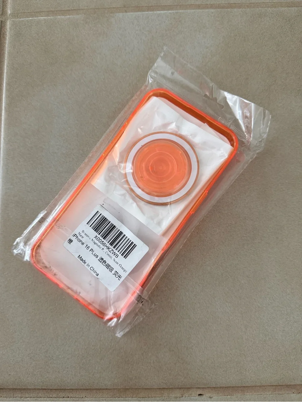 16 Plus Magnetic Phone Case - Neon Orange